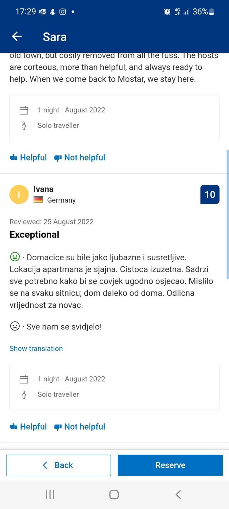 Sara Lejlighed Mostar Værelse billede